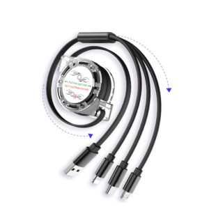 3 in 1 Retractable USB Cable-WY2040F